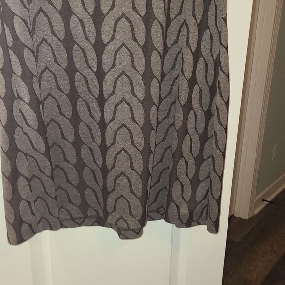 Enfocus Knit Stretch Plus Pullover Brown Dress - Picture 7 of 8